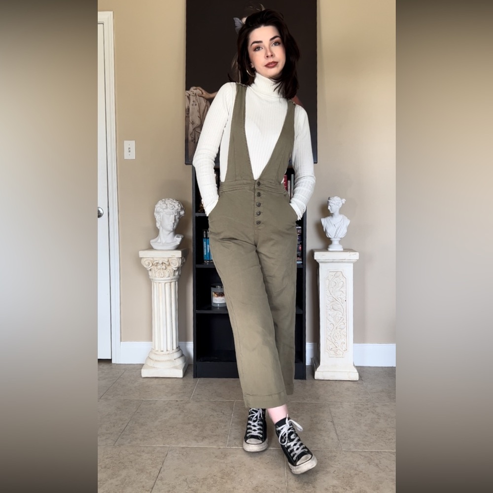 Sneak Peek, Green Overalls, Size Medium